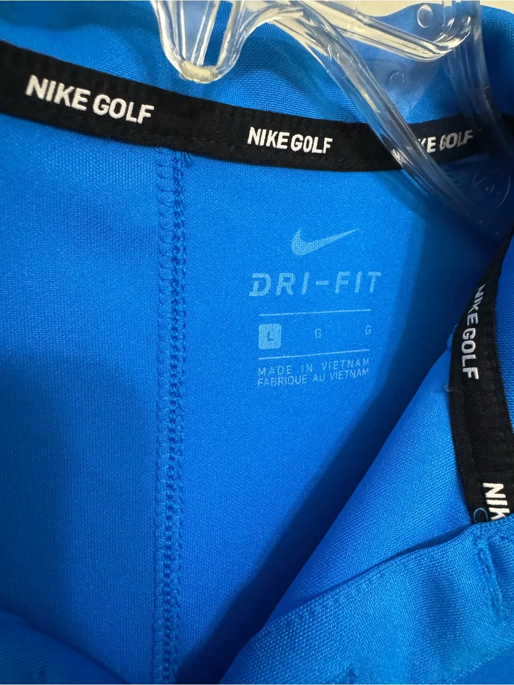 Boys Sz L, Nike Dri-FIT Blue Polo